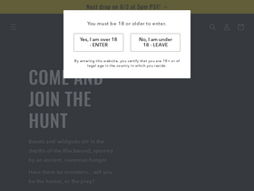 The Wicked Hunt homepage screenshot