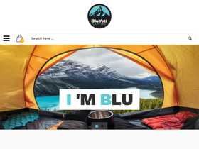 bluyeticamping.com homepage screenshot