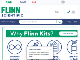'flinnsci.com' screenshot