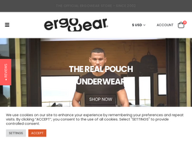 'ergowear.com' screenshot