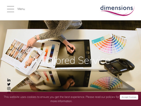 'dimensions.co.uk' screenshot