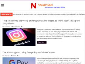 'naasongs24.com' screenshot