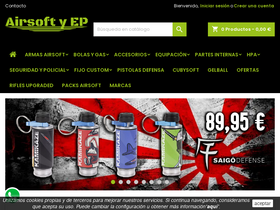 'airsoftyequipacionprofesional.com' screenshot
