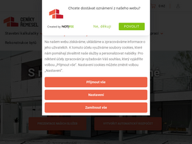 'cenikyremesel.cz' screenshot