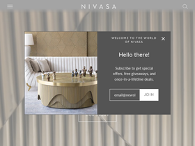 nivasa.com homepage screenshot