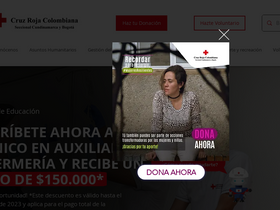'cruzrojabogota.org.co' screenshot