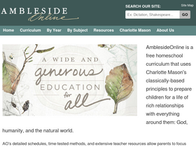 'amblesideonline.org' screenshot