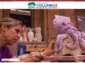 'columbusrecparks.com' screenshot