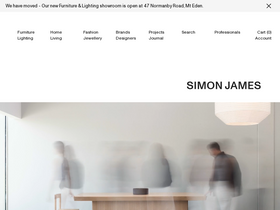 Simon James website screenshot