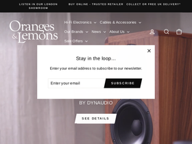 Oranges & Lemons homepage screenshot