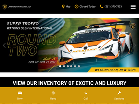 'lamborghinipalmbeach.com' screenshot