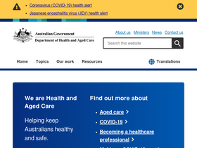 'agedcareengagement.health.gov.au' screenshot