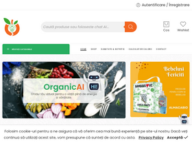 'organicsfood.ro' screenshot