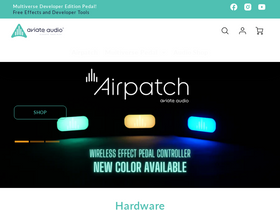 aviateaudio.com homepage screenshot