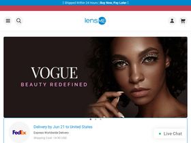 'lens.me' screenshot