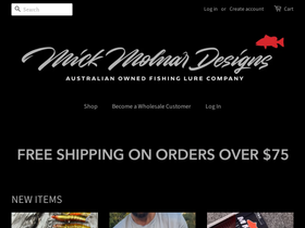 mmdfishing.com.au homepage screenshot