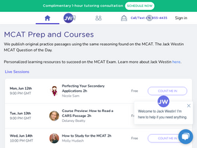 'jackwestin.com' screenshot