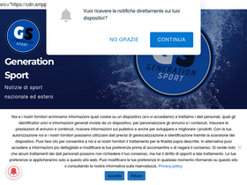 'generationsport.it' screenshot