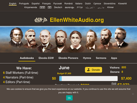 'ellenwhiteaudio.org' screenshot