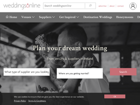 'weddingsonline.ie' screenshot