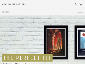 minimovieposters.com homepage screenshot