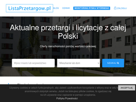 'listaprzetargow.pl' screenshot