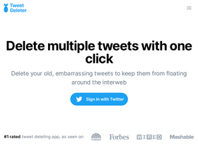 'tweetdeleter.com' screenshot