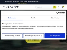Aventon homepage screenshot