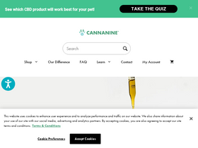 'cannanine.com' screenshot