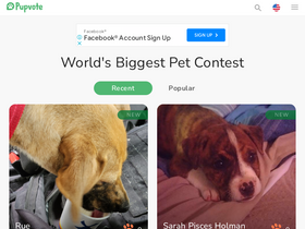 'pupvote.com' screenshot