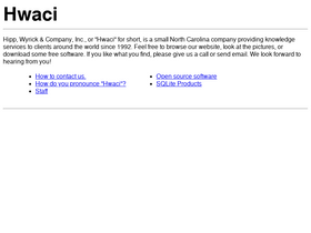 'hwaci.com' screenshot