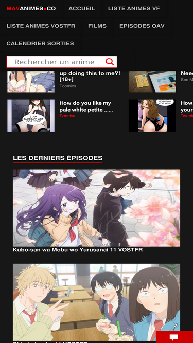 Mavanime  Univers Animes et Manga en Streaming VOSTFR et VF