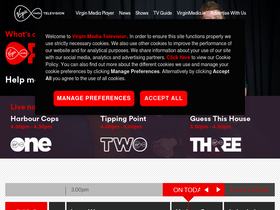 'virginmediatelevision.ie' screenshot