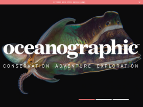 'oceanographicmagazine.com' screenshot