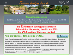 'zaunschnaeppchen.de' screenshot