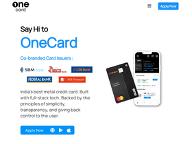 'getonecard.app' screenshot