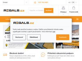 'regals.cz' screenshot