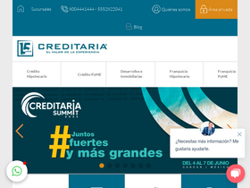'creditaria.com.mx' screenshot
