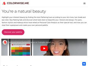 'colorwise.me' screenshot