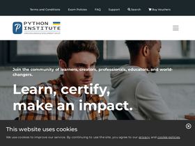 'pythoninstitute.org' screenshot