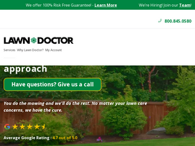 'lawndoctor.com' screenshot