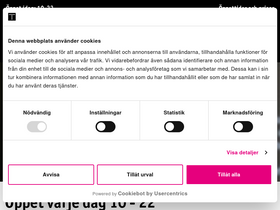 'tekniskamuseet.se' screenshot