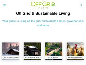 'offgridworld.com' screenshot