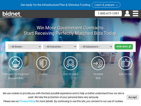 'bidnet.com' screenshot