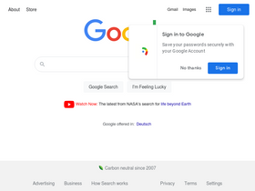 'google.de' screenshot