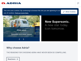 'sl.adria-mobil.com' screenshot
