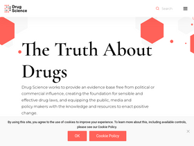 'drugscience.org.uk' screenshot