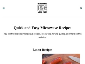 'microwavemealprep.com' screenshot
