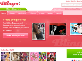 'blingee.com' screenshot