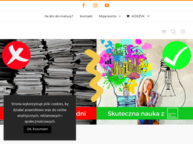 'matura100procent.pl' screenshot